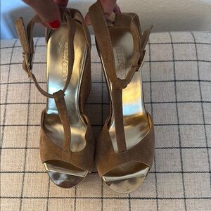 Jimmy Choo T Strap Wedges